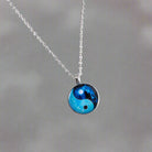 Tai Chi Yin Yang Dragon Glass Necklace – Bold Spiritual Style Unisex 