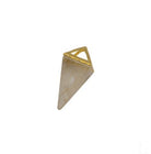 18K Gold Plated Healing Crystal Pendant Necklace - The Light of Inspiration