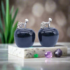 12 colorful natural crystal stones including emerald and amethyst in gift box