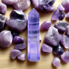 Natural Amethyst Fluorite Crystal Column – Energy & Clarity 