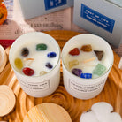 Natural Crystal Stone Aromatherapy Candle Soy Wax Smokeless Candles Gift Box Christmas Hand Gift - The Light of Inspiration