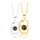 Couple Necklace A Pair Of Magnet Stones Attract Each Other 100 Languages Projection Stone Necklace Qixi Valentine's Day Gift - The Light of Inspiration